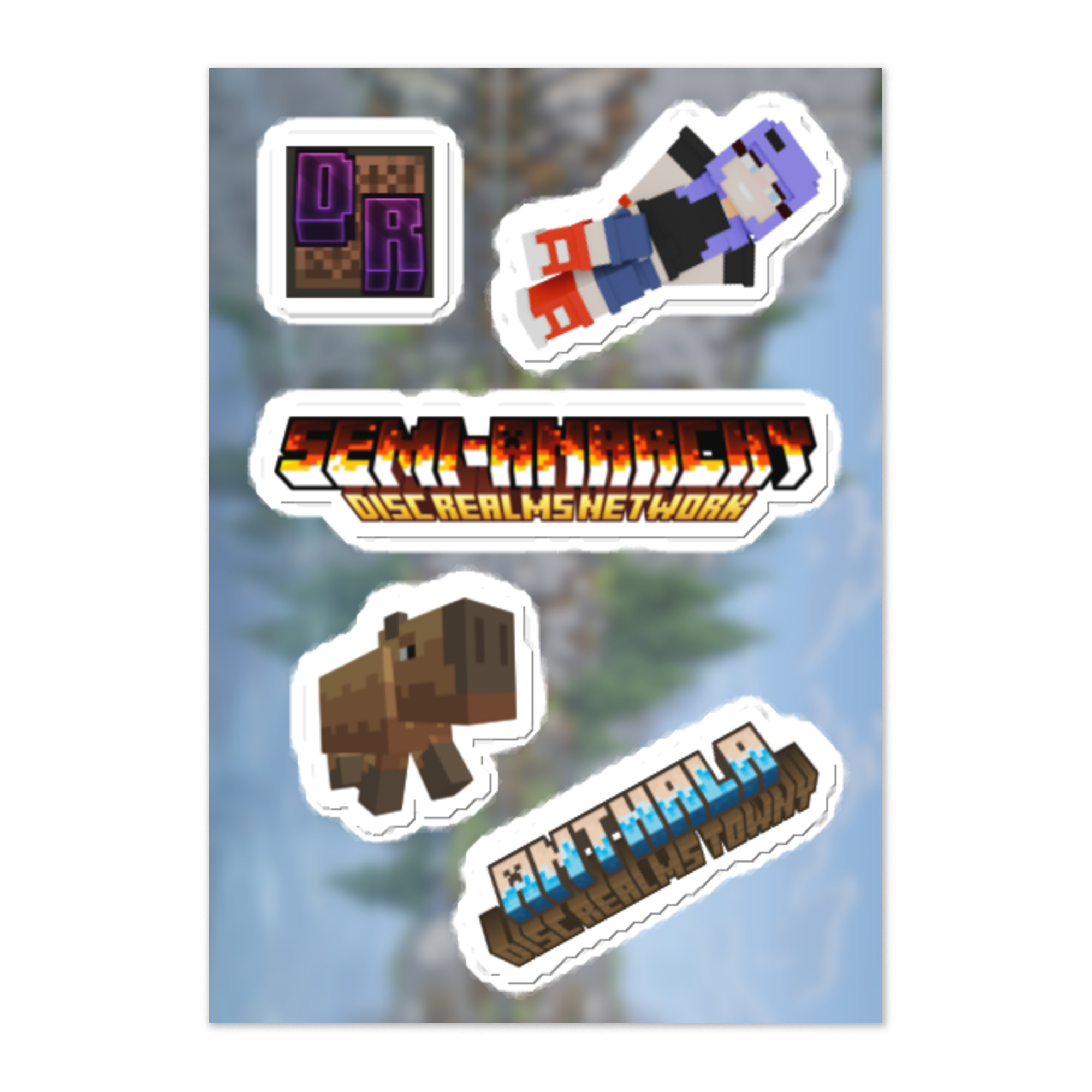 Disc Realms Network Sticker Sheet